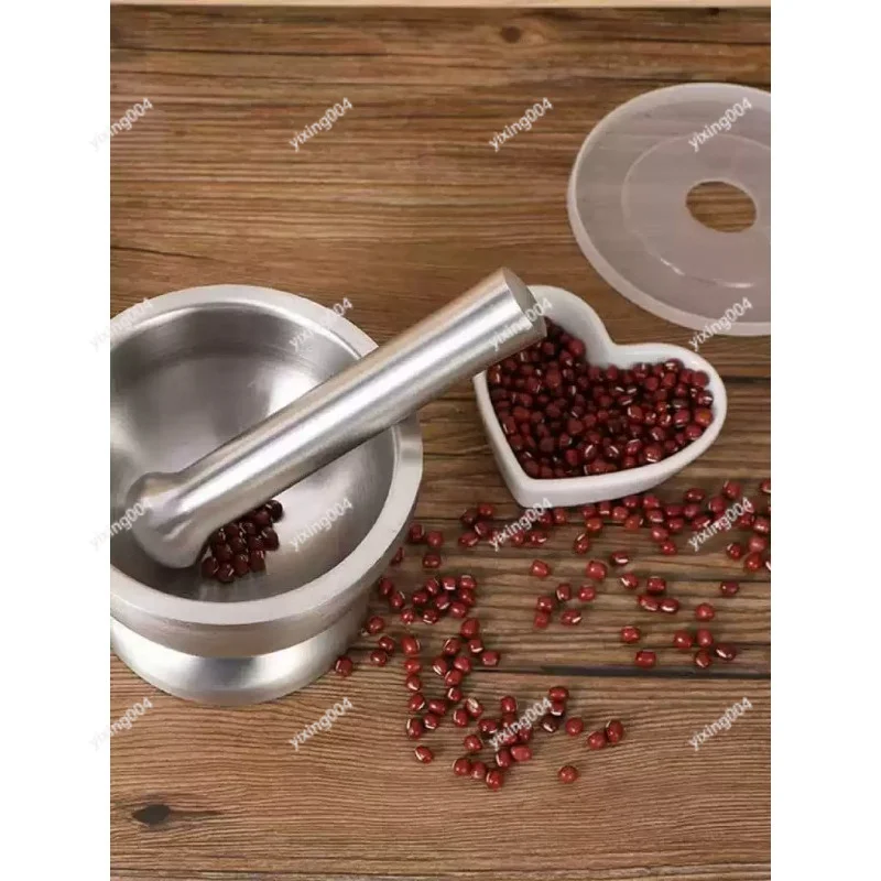 Mortar And Pestle Set Spice Herb Grinder Bowl Kitchen Tool for Food Pill Crushing