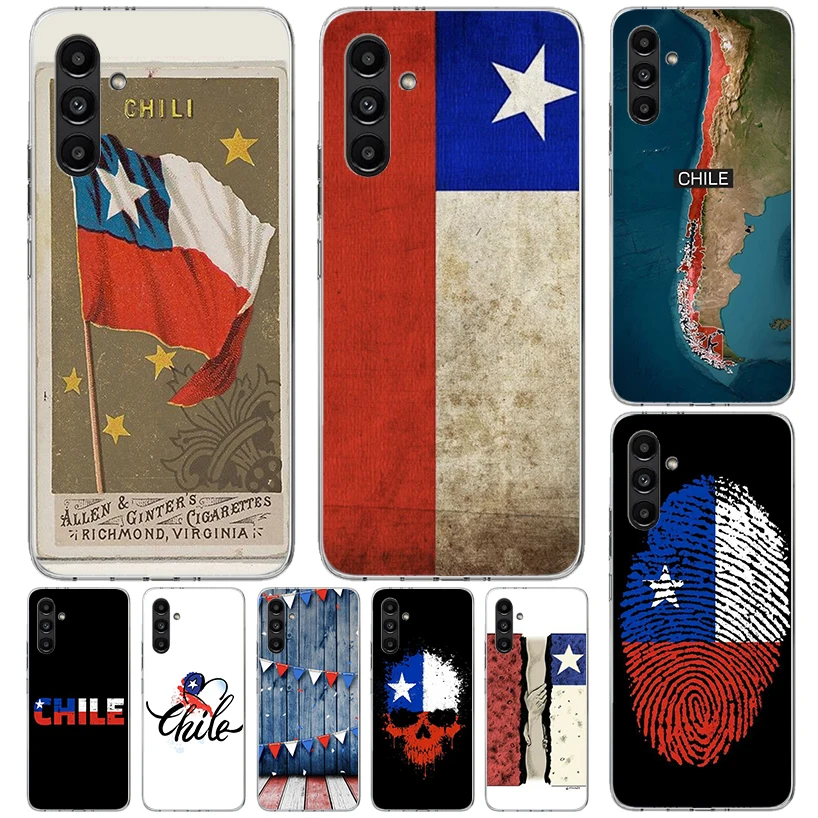 Chile Flag Phone Case For Samsung A17 A16 A26 A36 A56 A15 A14 A13 A55 A54 A53 A35 A34 A33 A25 A24 A23 A05S A04S A03S Galaxy A16 