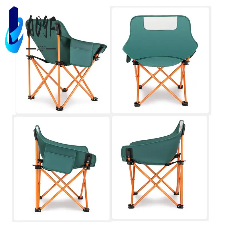 

A09F-Portable Folding Camping Chairs, Outdoor Chair With Aluminum Frame For Hiking Beach Outdoor