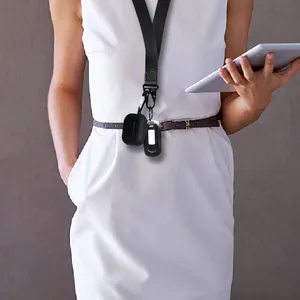 Cordão de pescoço preto moda águia bico cinta chaveiro cordão para titular do cartão de identificação chaves chaveiro alça de telefone celular acessório presente 12 principais vendas sapatos de bico - №4