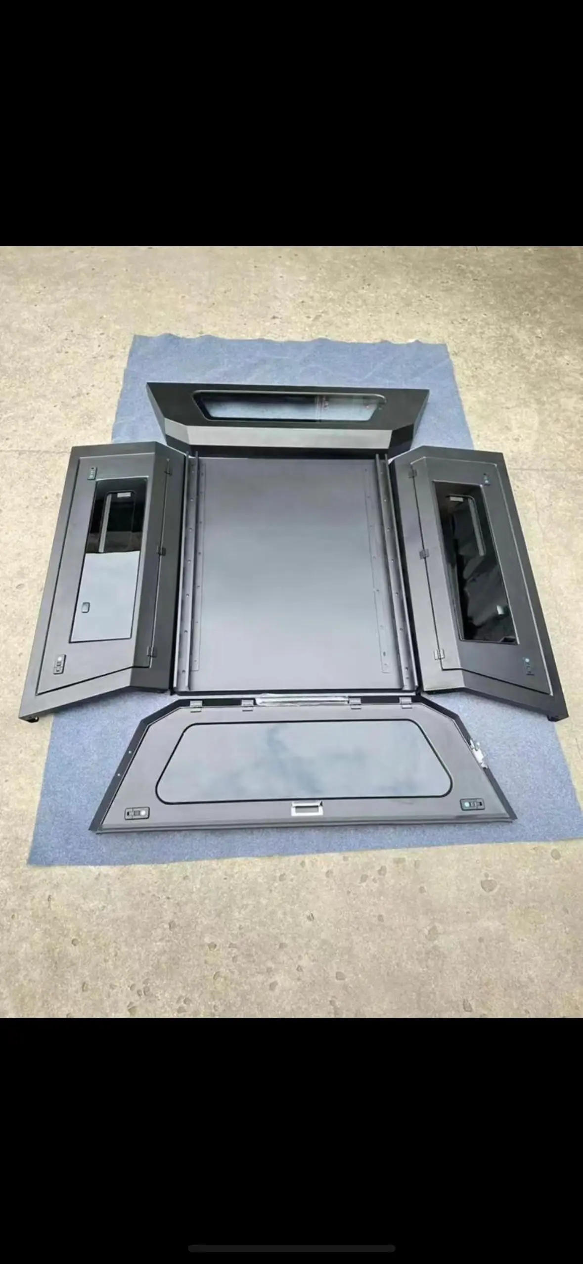 KQX 2018F150 aluminium Pickup high cover 5.5 ft with Side sliding window make up the difference image 2