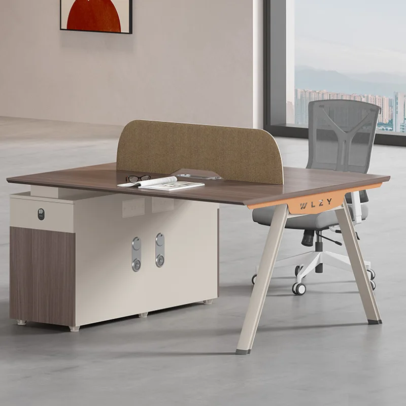 Staff office desk and chair combination 2/4/6 seat office desk partition workstation computer desk