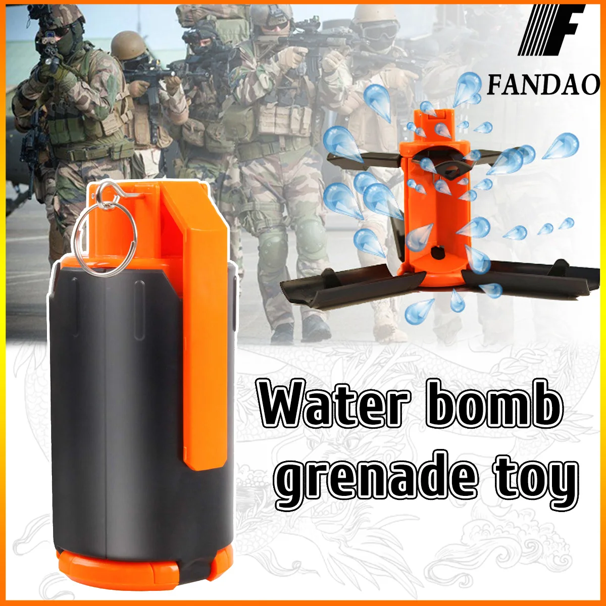 Grenade Model Airsoft Paintball Tactcial Toy sensitive triggering reusable Fun Grenade toys for Outdoor role playing cs game