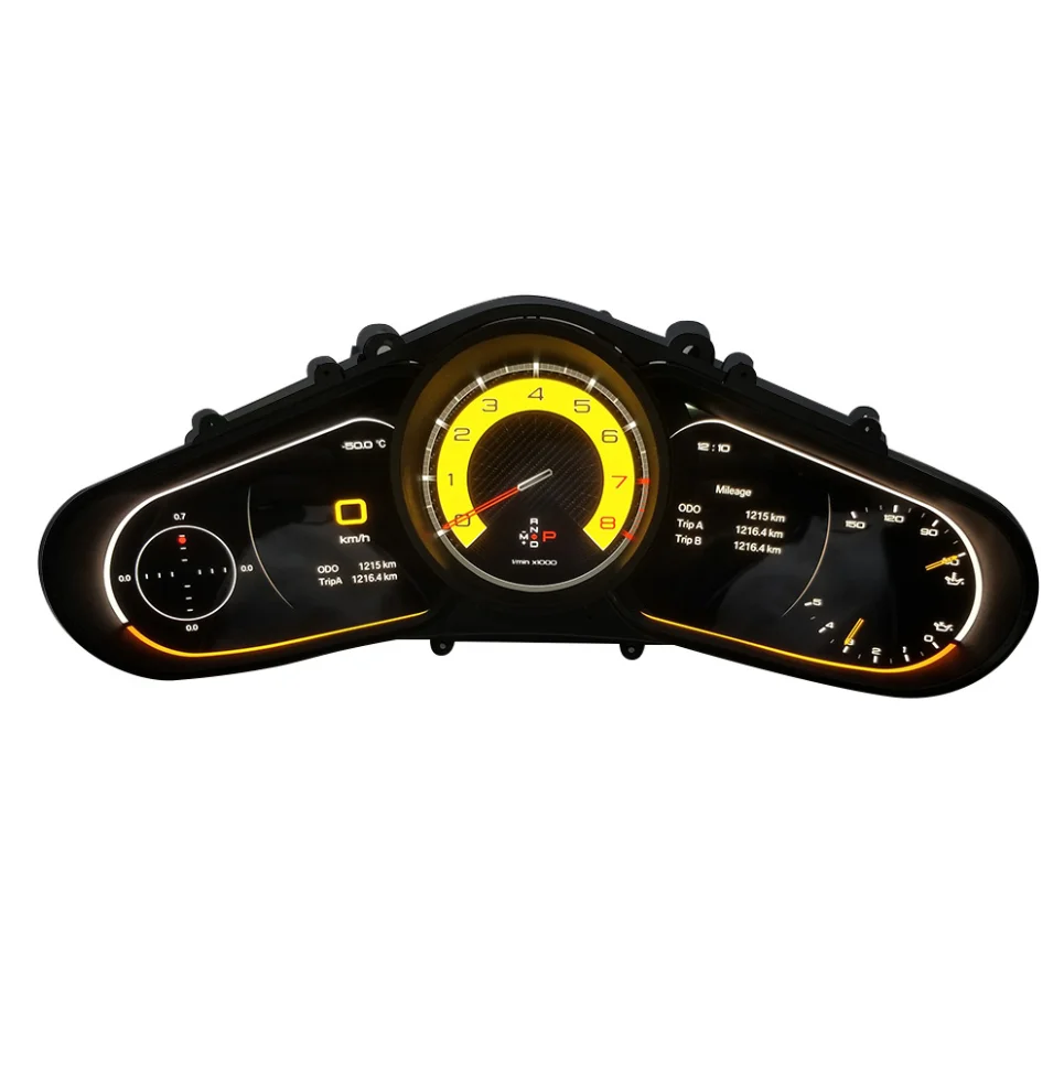 12.3Inch Linux System Speedometer IPS Touch Screen LCD Instrument 2010-2016 for  Cayenne Digital Cluster Dashboard Car