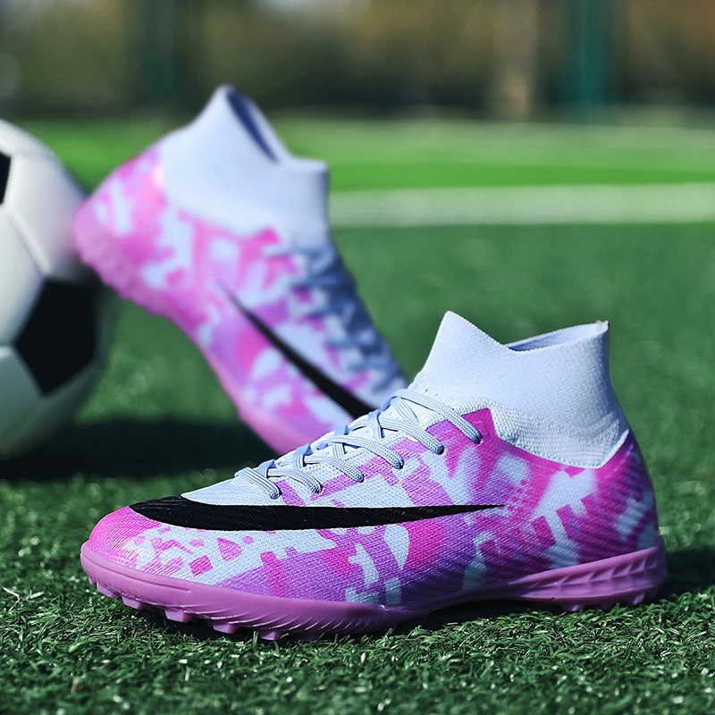 

Горячая новинка 2025: Высококачественные осенние футбольные бутсы для взрослых с амортизацией и отскоком, спортивная обувь для легкой атлетики с шипами
