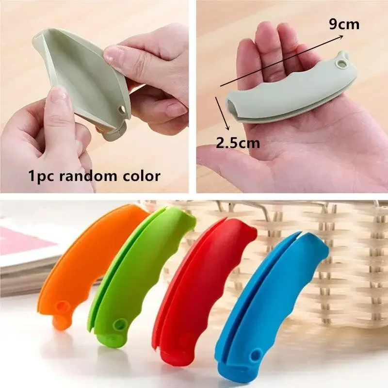 Silicone Bag Carrying Handle Bag Clips Shopping Bag Knob Relax Protection Hands Outdoor Portable Carrying Tool Home Daily Usage