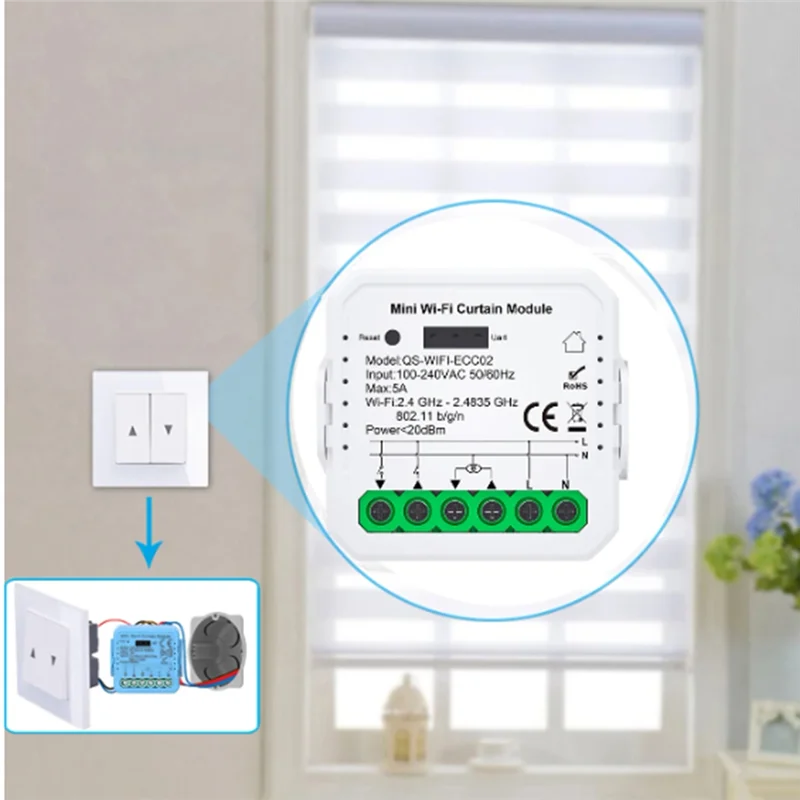 B04B-Tuya Zigbee Modulo Tenda Apparecchio Intelligente Domestico Modulo Tenda Cellulare APP Controllo Remoto Per Alexa Casa