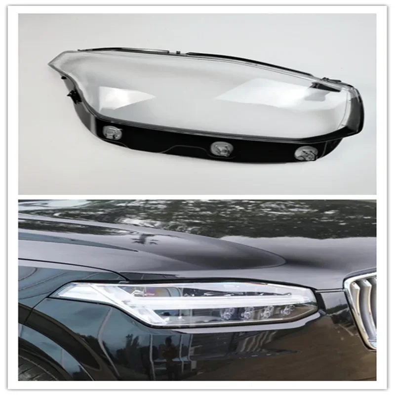 

HTTCY Car Front Headlight Lens Glass Auto Shell Headlamp Caps Lampshade Head Light Lamp Cover Lampcover For Volvo XC90 2015-2022