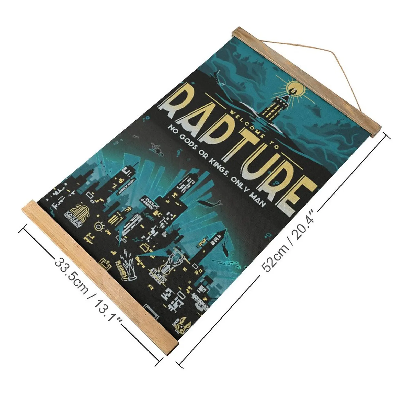 Welcome To Rapture Essential For Sale Draw Restaurant Craft Decoration Canvas Hanging Picture Casual Graphic Funny Joke Style De