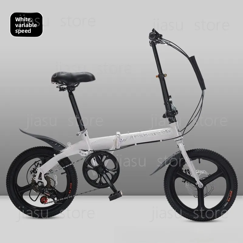 Wholesale Folding Bicycle 20-inch Gift Variable Speed Student Bicycle Men's and Women's Ultra-light Small Pedals