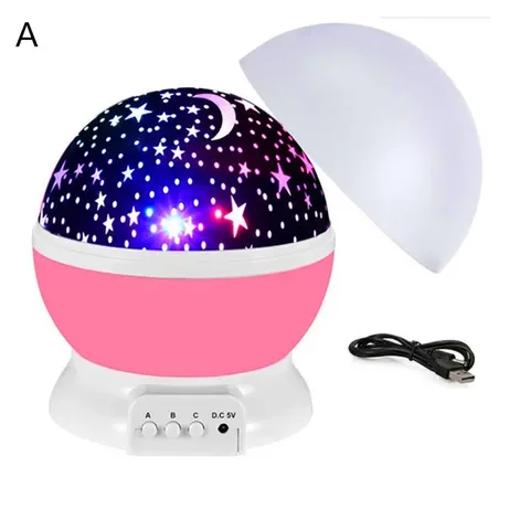 Veilleuse LED avec budgétaire d'étoiles pour enfants, veilleuse, ciel, lune, galAct, cadeau de pépinière, lampe pour enfants