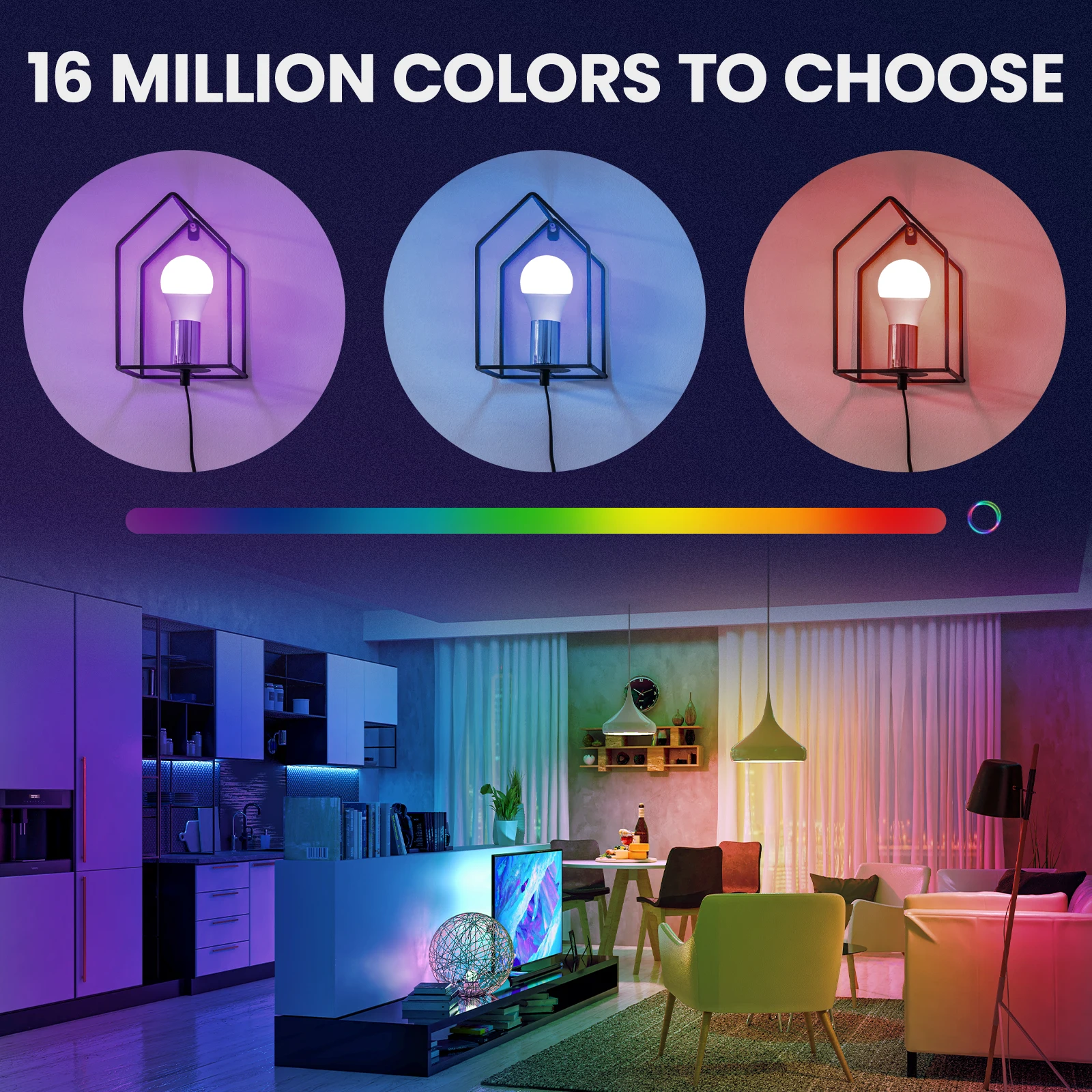 بلوتوث E27 LED RGB مصباح الأضواء لمبة التيار المتناوب 85-265 فولت Bombillas 10 واط التحكم عن بعد الذكية RGBW ضوء ديكور المنزل #4