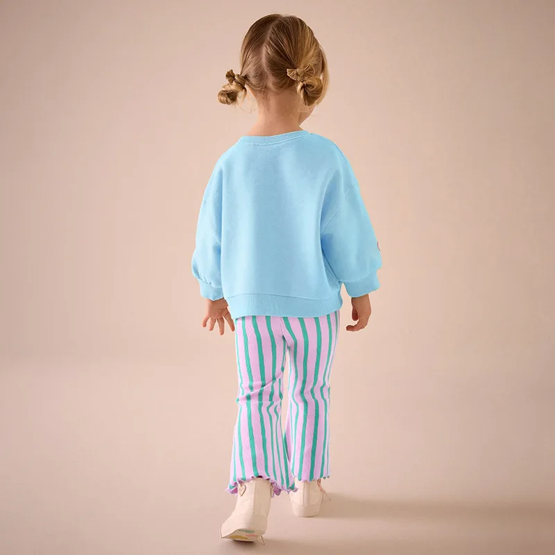 

Children's Clothing Wholesale Autumn Cute Girls' Clothing Striped Cotton Children's Set