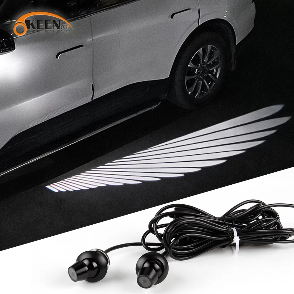 10pcs Angel Wing Rearview Mirror Light