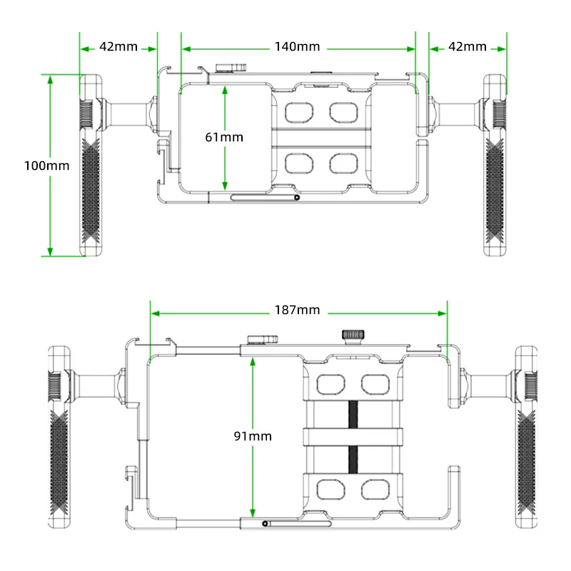 FANAUE-jaula Universal para teléfono inteligente, fotografía para iPhone 15, 14, 13, Samsung, Huawei, Xiaomi, OPPO, videovigilancia, Vlogging