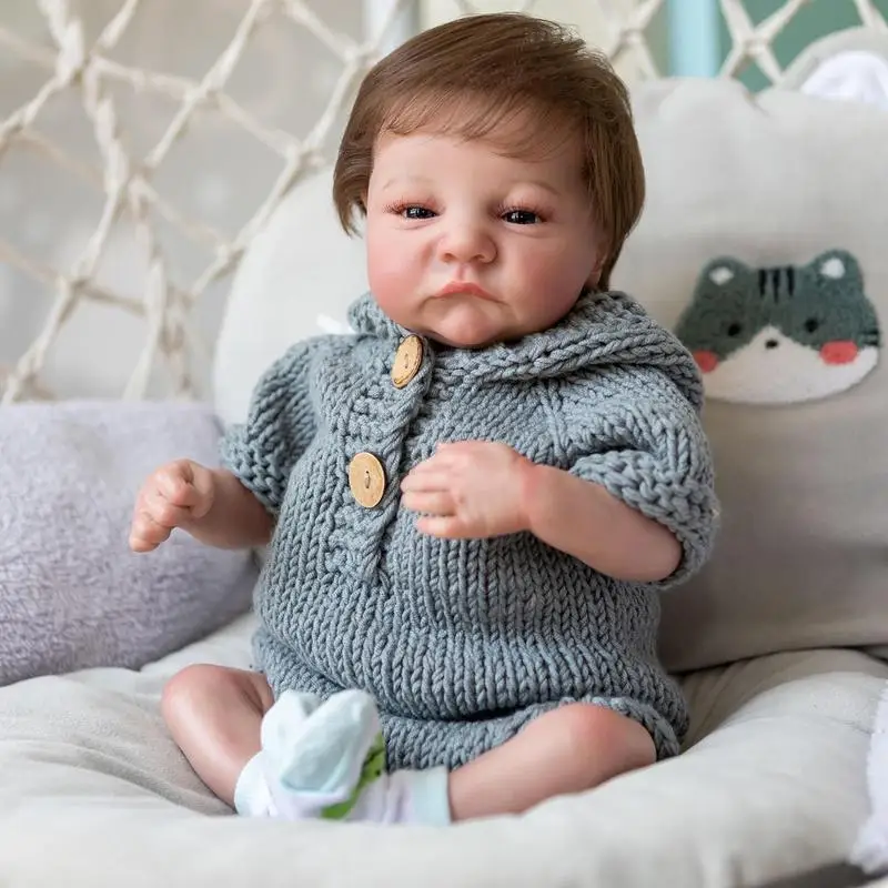 Reborn Babydolls 20inch Soft Silicone Full Body Babydoll Handmade Full Silicone Babydoll Reborn Toddler Dolls Reborn Babydolls