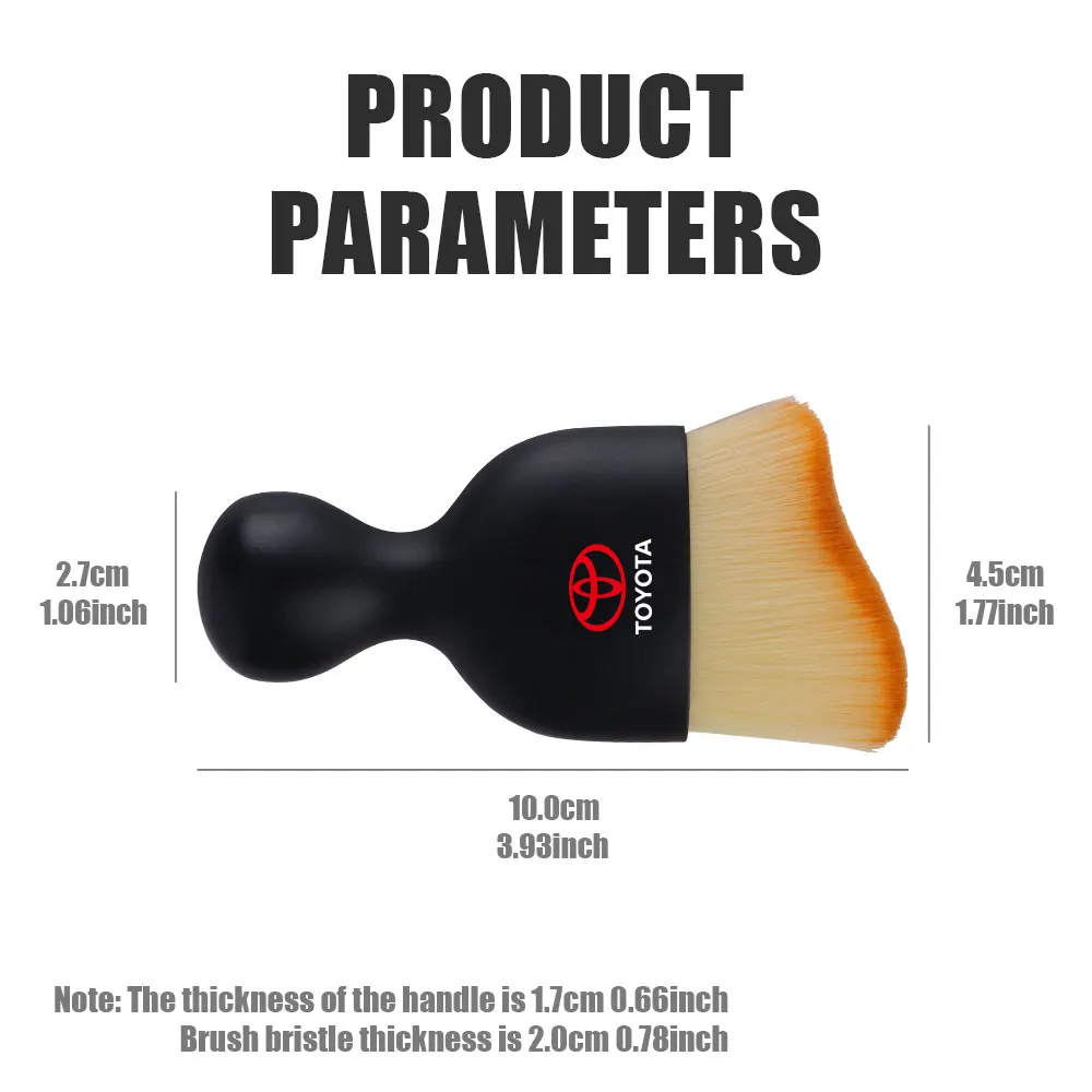 تنظيف السيارة الداخلي فرشاة ناعمة أداة مزيل الغبار اكسسوارات السيارات لتويوتا Rav4 Chr كورولا كامري أكوا كروس يارس أوريس TRD #4