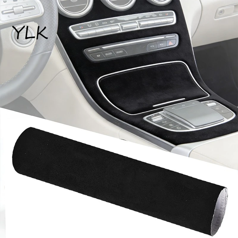 

Самоклеящаяся замшевая ткань черного цвета 200x150 см для обивки салона автомобиля, декора диванов и рукоделия