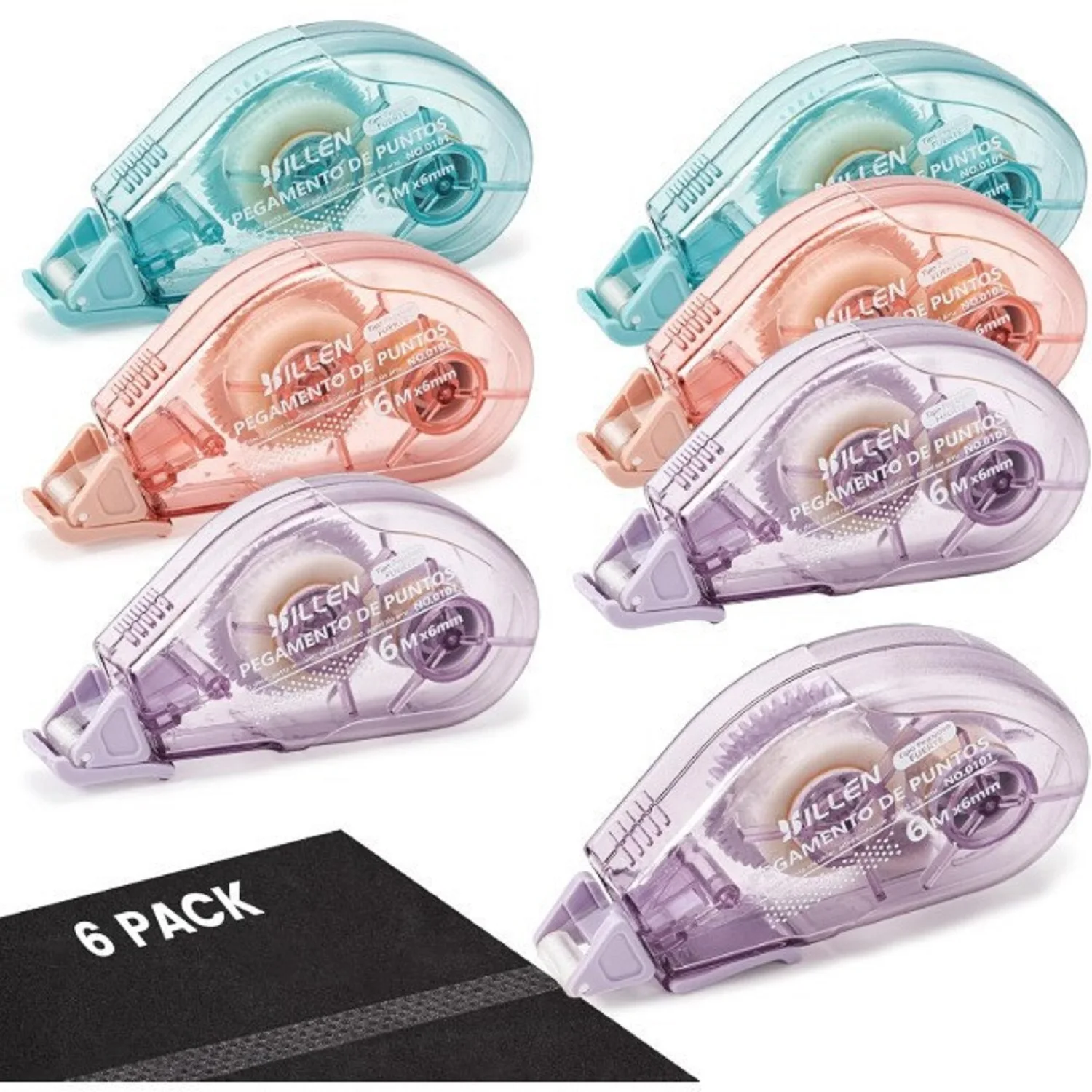 

Makeasy Scrapbook Tape Double Sided Tape Roller for Crafts Adhesive Glue Runner School Office Teacher Supplies for Kids Adults