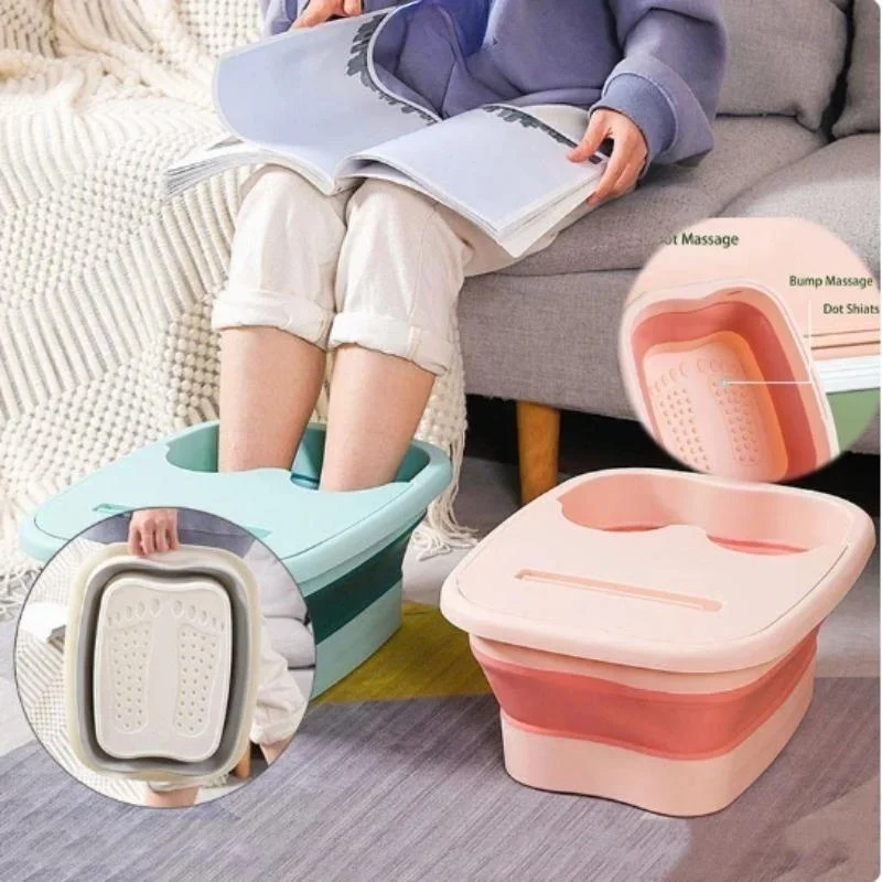 

Foldable Footbath Massage Bucket Soaking Bucket Folding Basin Spa Foot Bath Bucket Household Sauna Bathtub Pedicure Bath Bathtub
