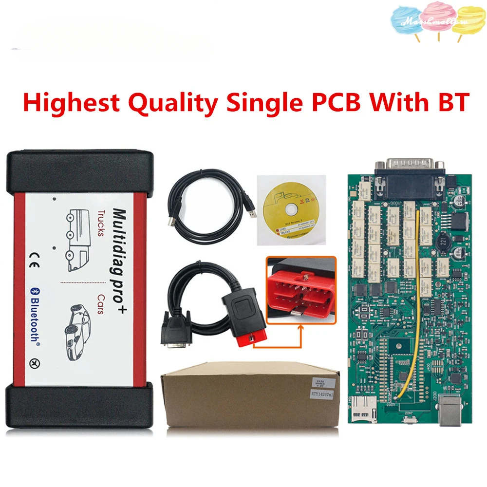 Best Single Board Multidiag Pro 2022 With Keygen TCS Pro Bluetooth OBD2 Scanner For Multi Cars Trucks Diagnostic Tool Until 2023