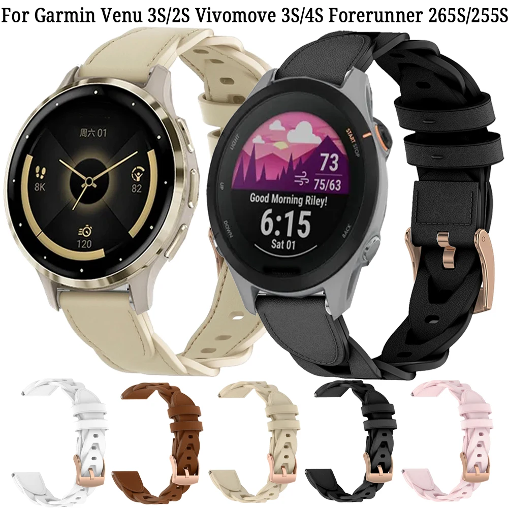 

Ремешки для часов 18 мм для Garmin Vivoactive 4S/3S/2S Venu2S/3S, ремешок для часов Fossil Women's Gen 4/6 5E 42 мм Huawei Watch GT 4/GT4 41 мм