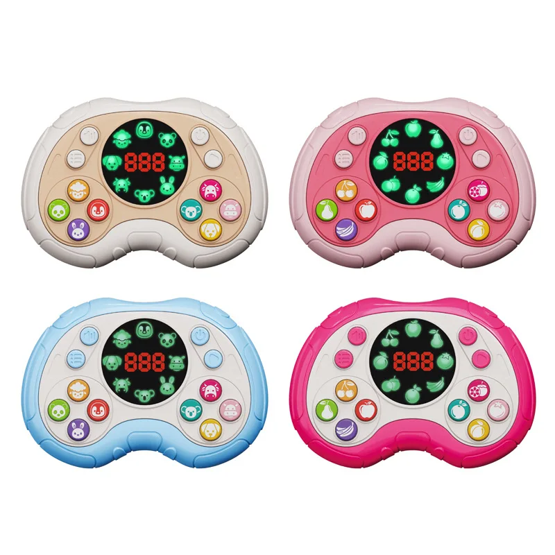 Children Level-breaking Quick Push Game Console Toys Fruit Matching Decompression Thinking Logic Concentration Handheld Kid Toys