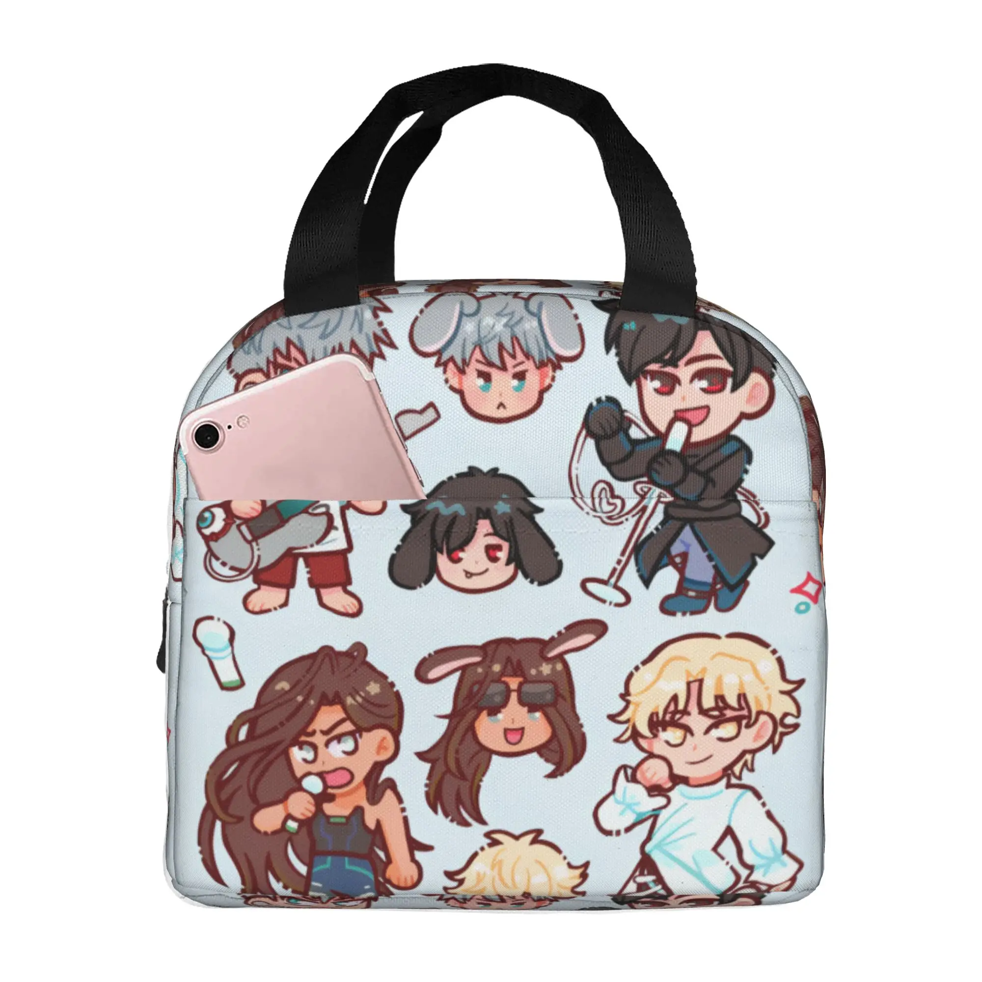 Aliens Stages Insulated Lunch Bags for Women Popular Comic Resuable Cooler Thermal Bento Box School