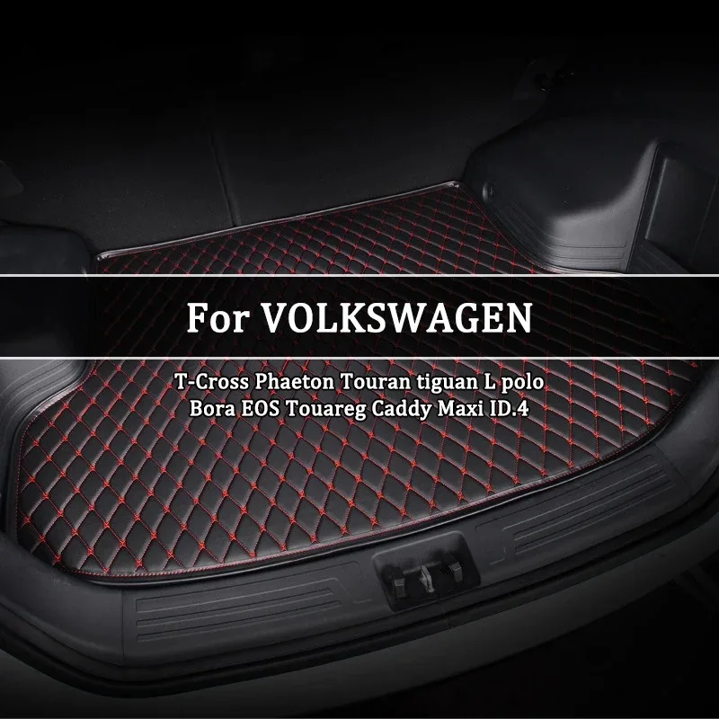 حصيرة صندوق السيارة المخصصة لجميع موديلات فولكس واجن T-Cross Phaeton Touran Tiguan L Polo Bora EOS Touareg Caddy Maxi ID.4 Scirocco #2