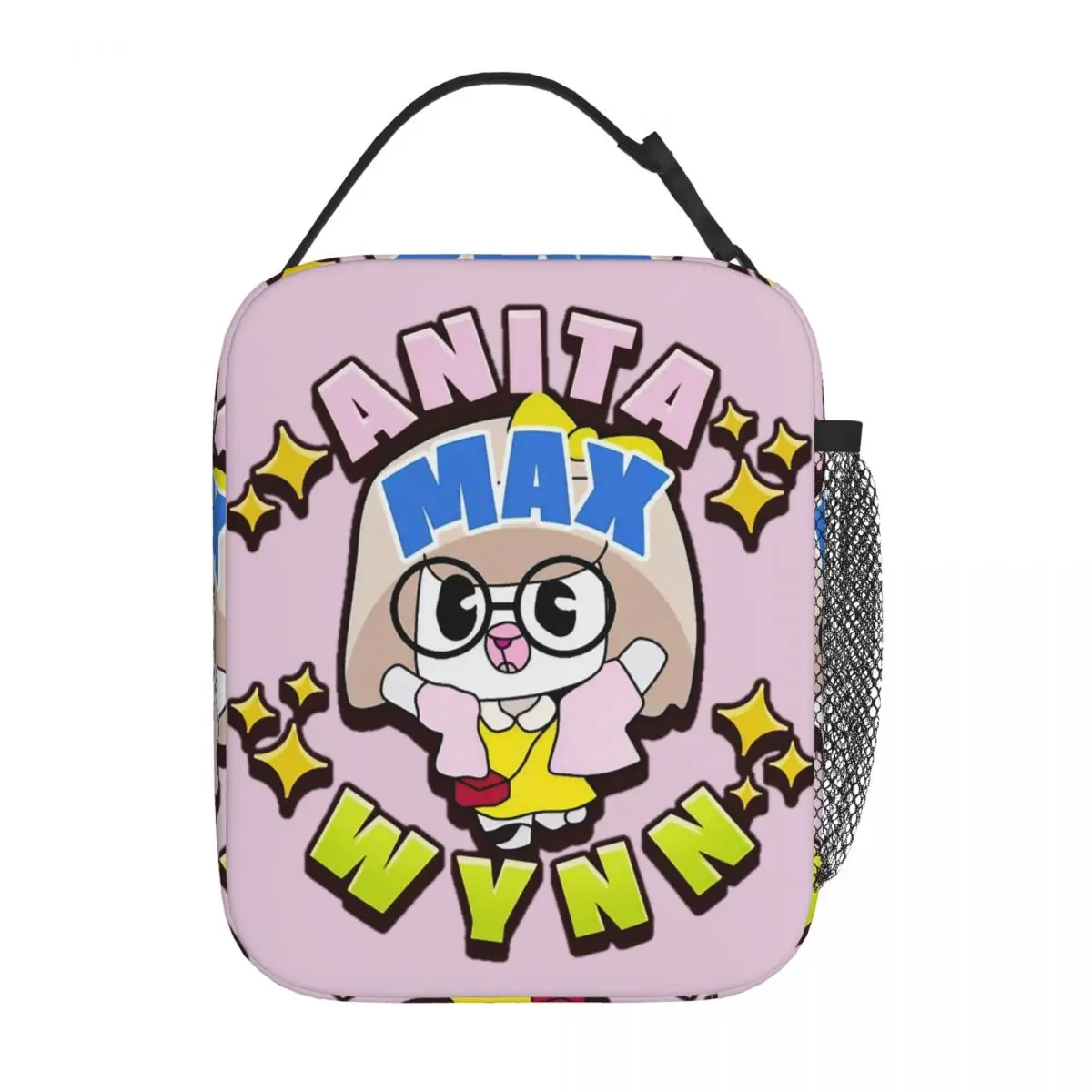 

Anita Max Wynn Funny Meme Insulated Lunch Tote Bag For Picnic Hiphop Food Container Portable Cooler Thermal Lunch Box