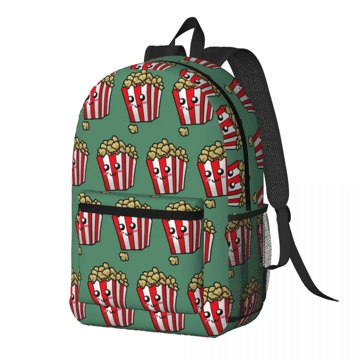 Popcorn Bucket Delight Backpack Daypack Large Capacity Boys Girls BookBag School Bag Shoulder Bags for Men Women