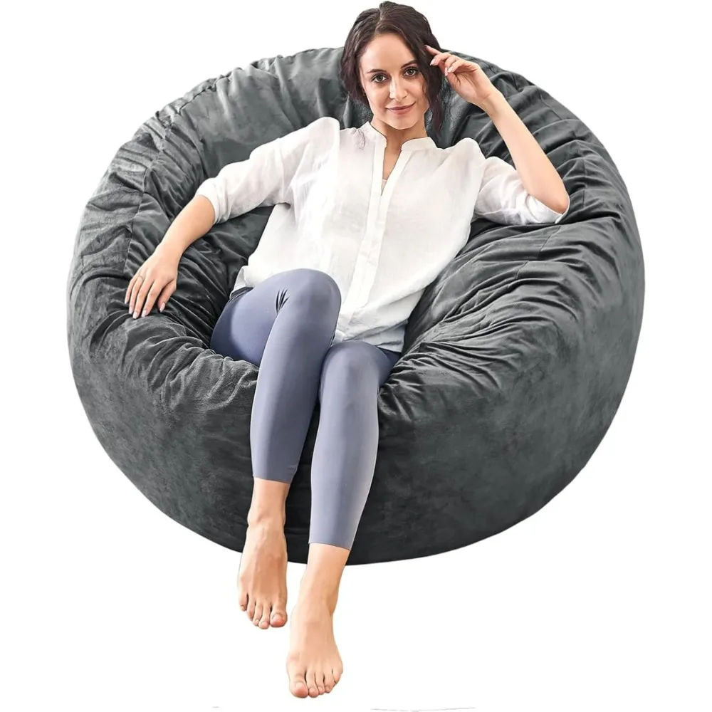 

Bean Bag Chairs for Adults - Memory Foam Furniture BeanBag Chair - Kids/Teens Sofa with Soft Micro Fiber Cover