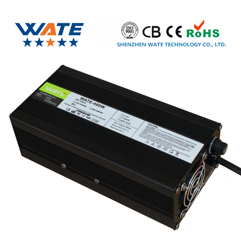 87.6V 5A LiFePO4 Battery Charger 24S 76.8V LiFePO4 Battery Charger With LED Light, indicating charging status 110V-240V