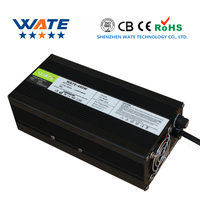 43.8V 10A LiFePO4 Battery Charger 12S 36V/38.4V LiFePO4 Battery Charger, with LED Light, indicating the charging state 110V-240V