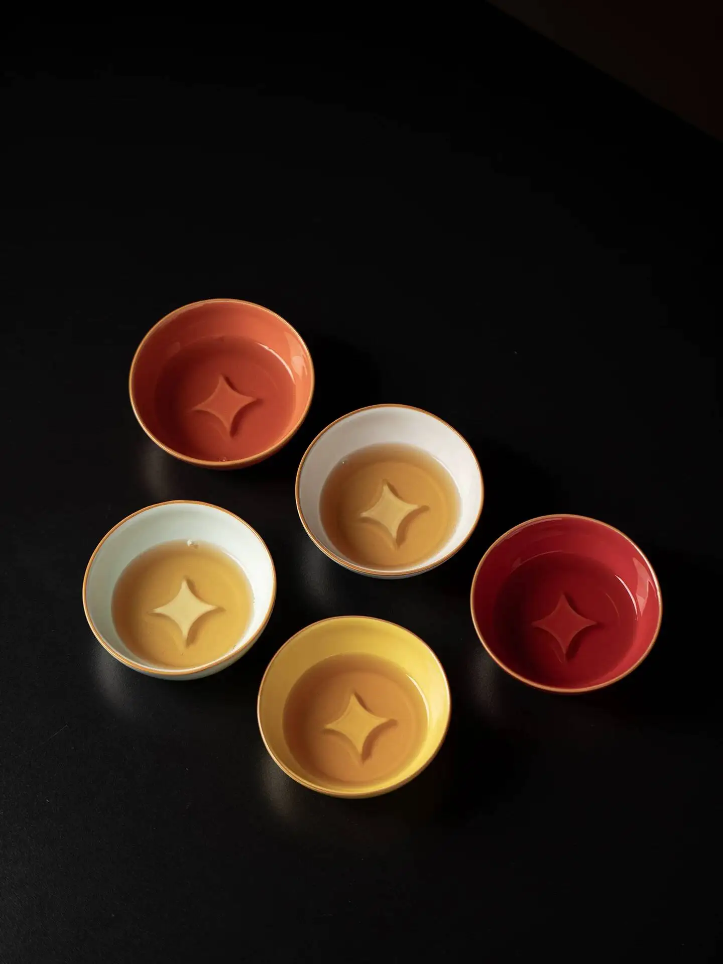 2026 New Model Master Handmade Creative Ru Porcelain Four-Pointed Star Household Ceramic Cup, Personal Tea Tasting Cup