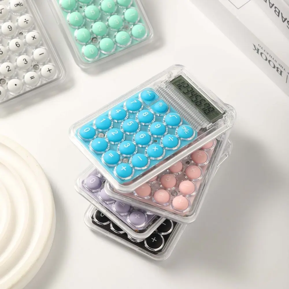 High Quality ABS Calculator Multifunctional Stationery Candy Color Calculator Learning Supplies Mini Electronic Calculator