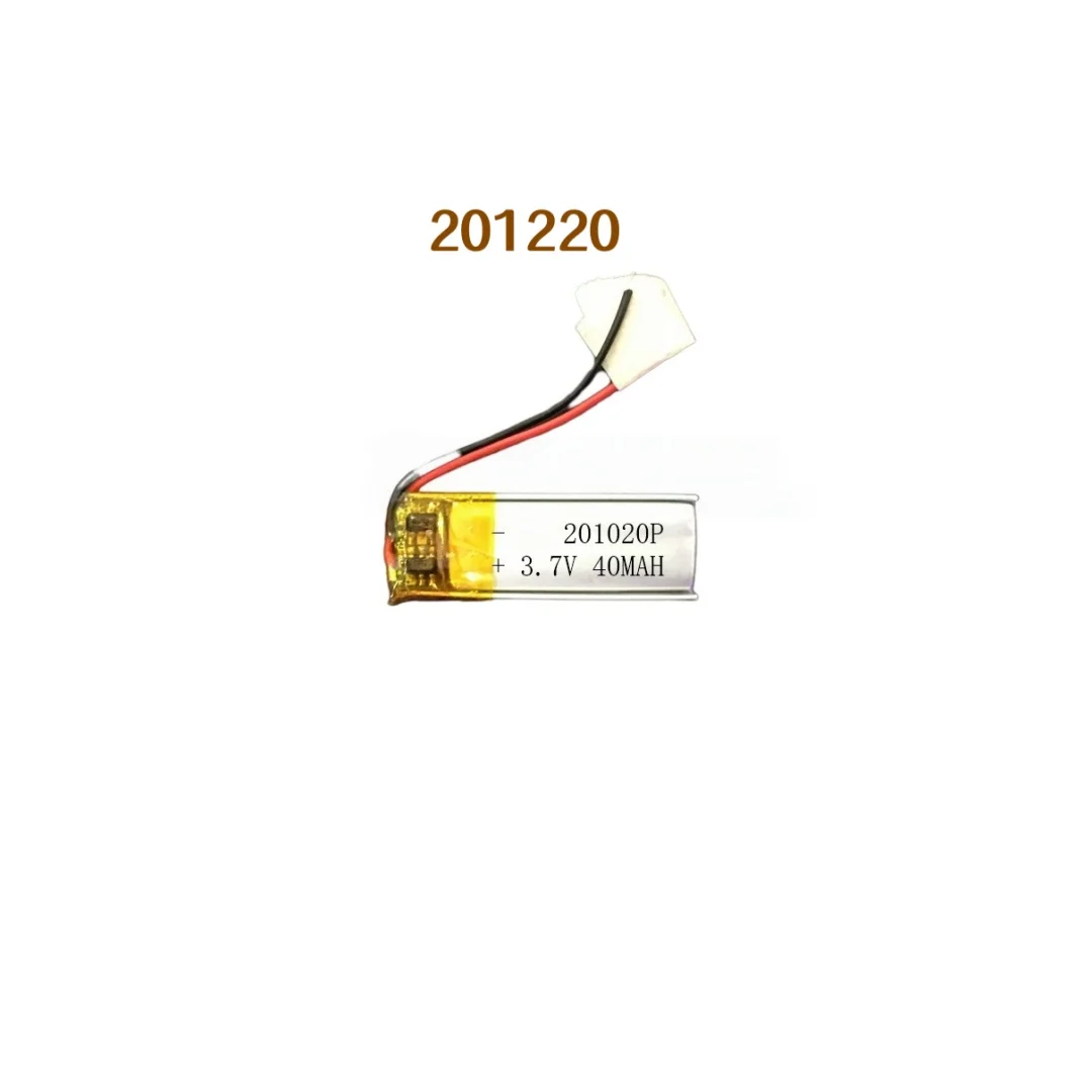 3.7V 40mAh Lithium Polymer Battery 201020P Curved Ultra Thin Li-Po Cell for Slim Bluetooth Earbuds