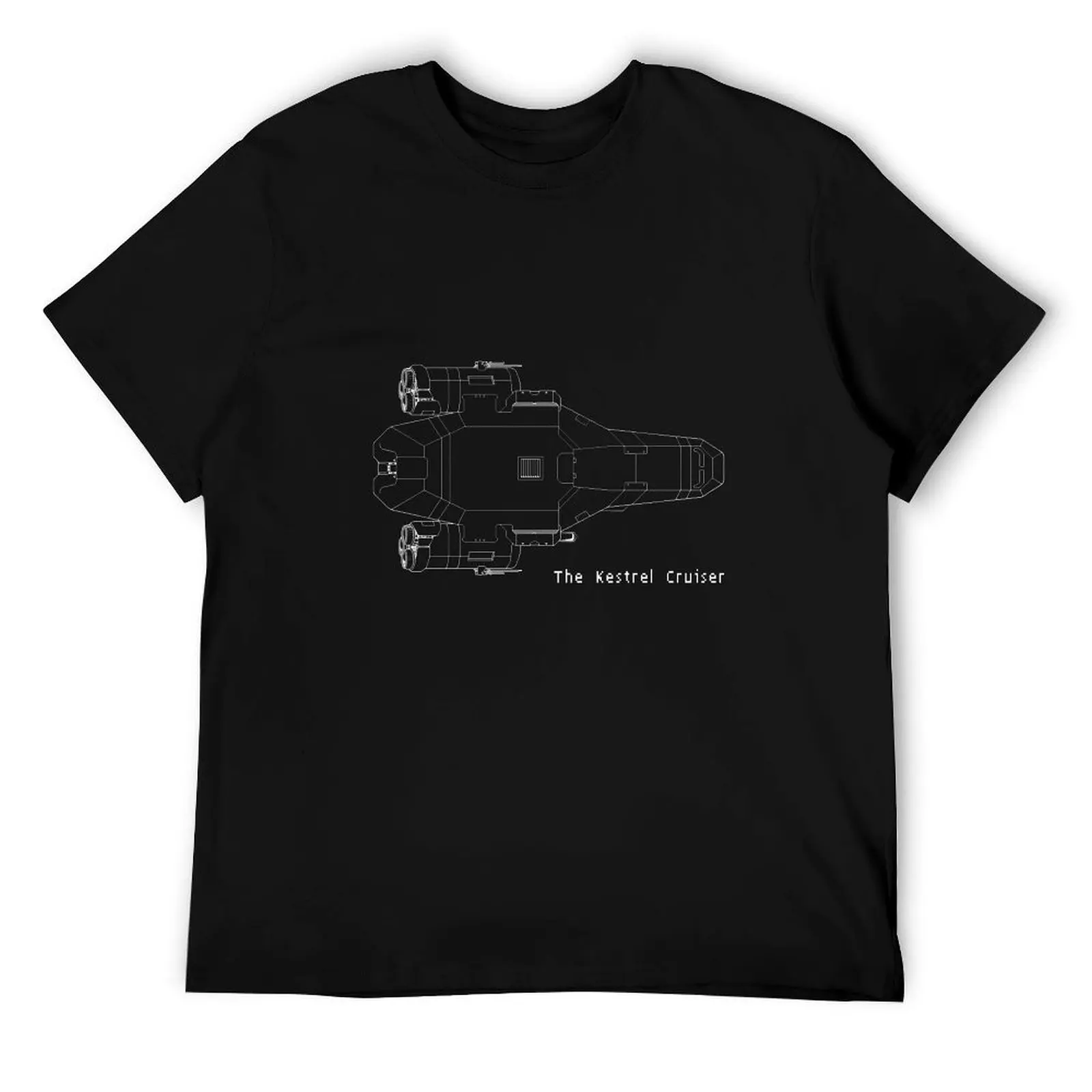 

FTL: The Kestrel Cruiser Blueprints T-Shirt man t shirt luxury t shirts with prints man t shirt heavy cotton T-Shirt
