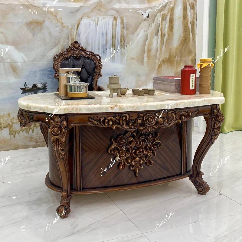 

American solid wood simple small apartment home office tea cabinet FT