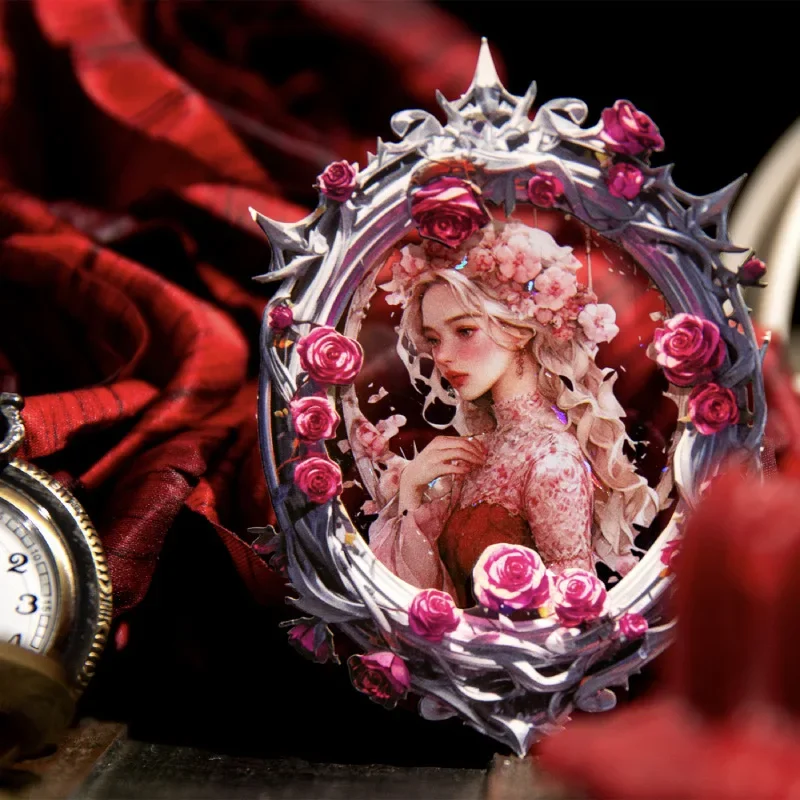 10 قطعة بطاقة الكولاج جوفاء حديقة الورد المواد الديكور قاعدة الكتابة ملصق أجهزة الكمبيوتر المحمولة كتيب سجل القصاصات قطع 105*171 مللي متر