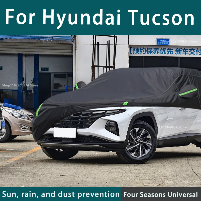 for-hyudai-tucson-210t-full-car-covers-outdoor-uv-sun-protection-dust-rain-snow-protective-car-cover-auto-black-cover