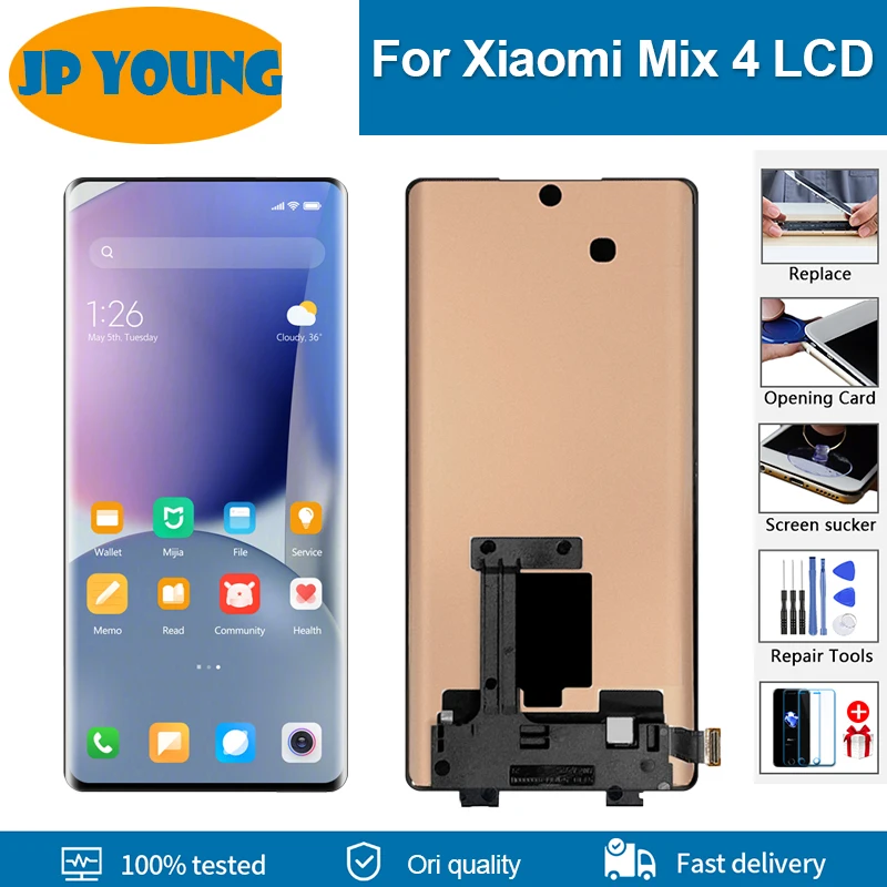 

6.67" AMOLED Display For Xiaomi Mi Mix 4 Mix4 LCD Display Touch Screen with Frame Digitizer Assembly ReplacementRepair Parts