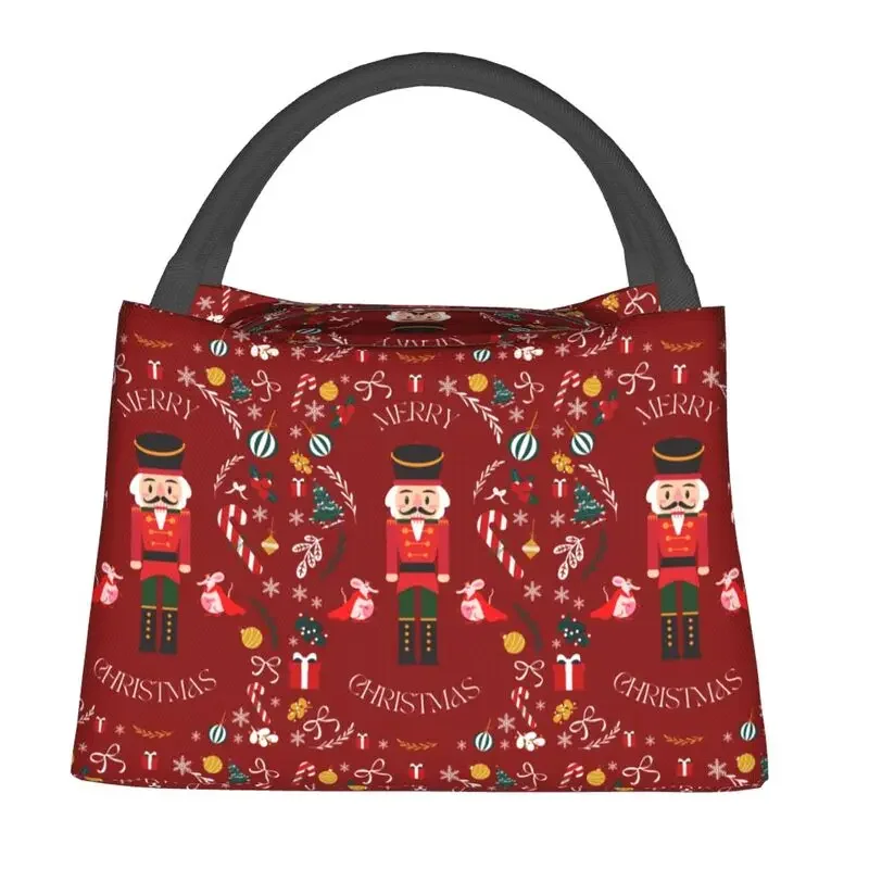 Boîte à Déjeuner Casse-Noisette de Joyeux Noël pour Femme, Glacière Thermique, Sac Isolé, Conteneur Pinic pour Hôpital et Bureau