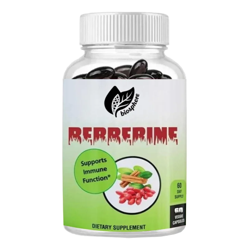 1200mg Berberine and 100mg Ceylon Cinnamon, 60 Vegetarian Capsules for Gastrointestinal Health