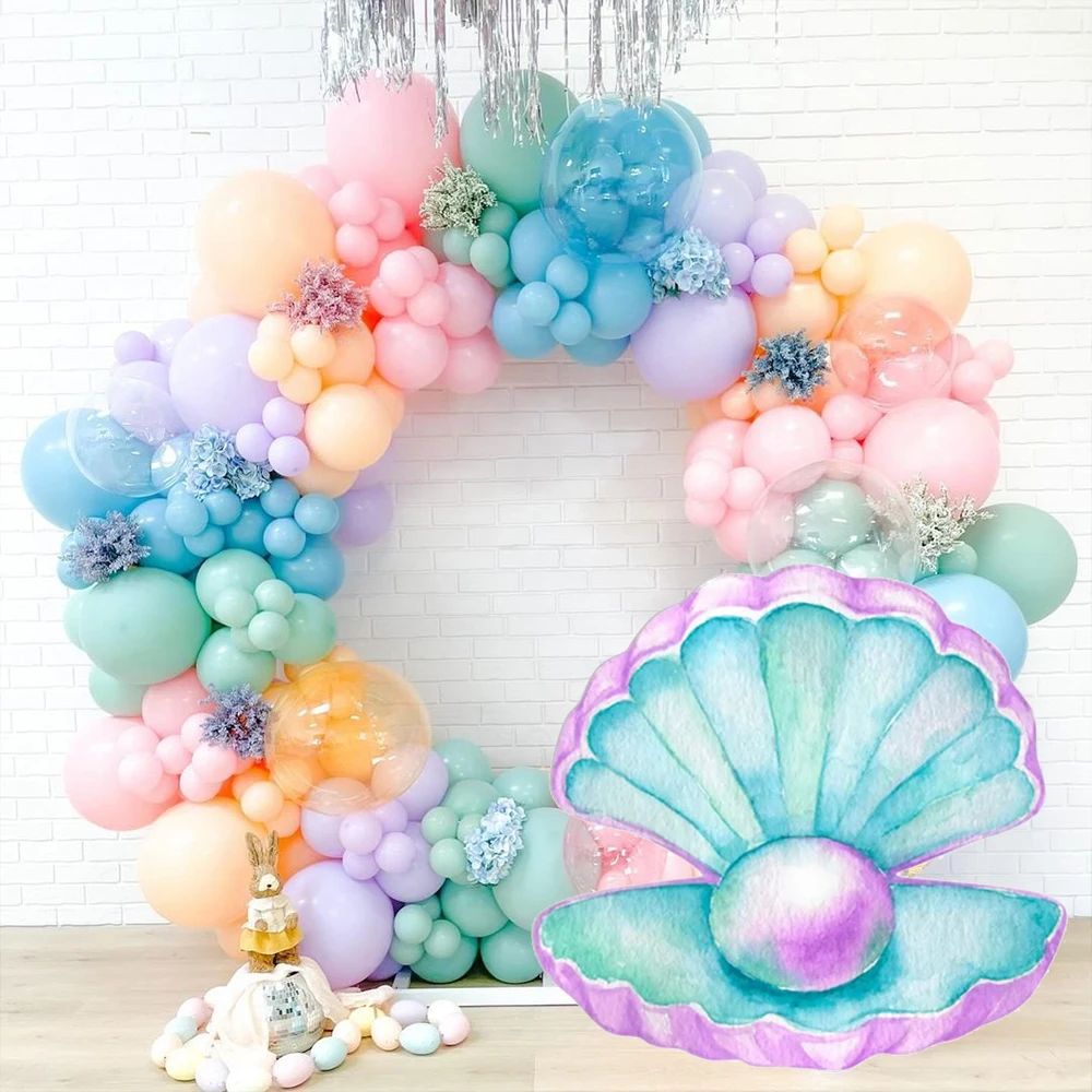 Pearl Shell Cutouts 46/61/92cm Under the Sea Theme Party Decorations DIY Girls Birthday Wedding Baby Shower Party Photo Props