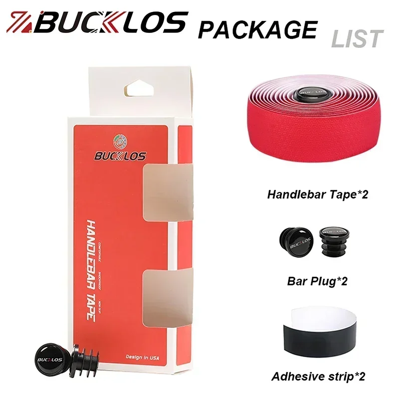 BUCKLOS Road Bike Handle Bar Tape Anti-slip Breathable Racing Cycling Handlebar Tapes Grip Damping Bicycle Belts Bike Wraps