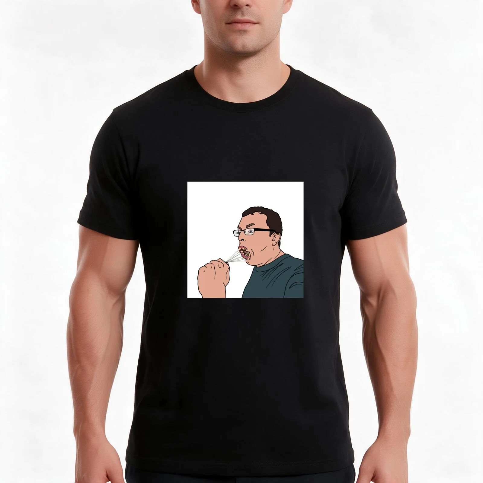 Come Dine With Me - Whisk Guy T-Shirt Summer Casual Cotton Tee Oversized Streetwear Tops Vintage Graphic Print 100% Cotton