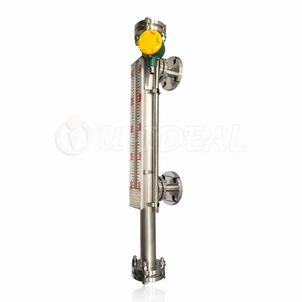 Magnetic Level Gauge Resistant PVC, PP PVDF Level Gauge Magnetic Flap Level Transmitter