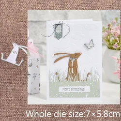 XLDesign Craft Metal stencil mold Cutting Dies bunny decoration scrapbook die cuts Album Paper Card Craft Embossing