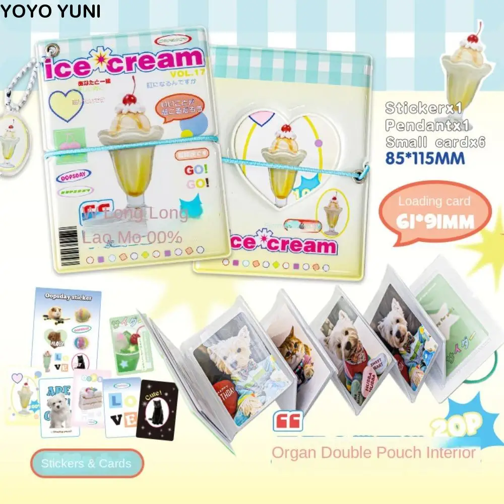 

Photo Card Sleeve Mini Photocard Binder Collect Case 20 Sheet Photocard Album Organ Book Two-sided Photo Storage Album